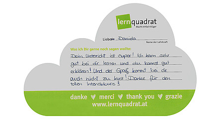 Dankeswolke LernQuadrat Liezen Daniela 2
