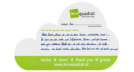 Dankeswolke LernQuadrat Liezen Iris 3