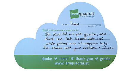 Dankeswolke LernQuadrat Wr. Neustadt Thomas 1