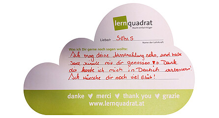 Dankeswolke LernQuadrat Feldkirch Selina1