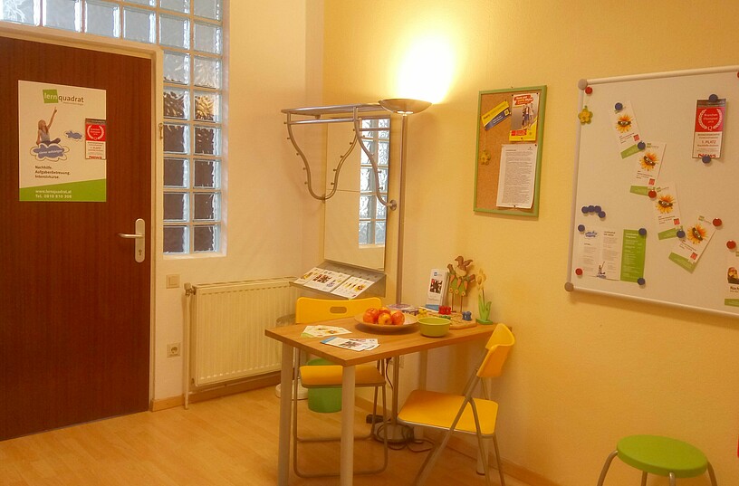 Wartebereich im LernQuadrat Nachhilfe 1220 Wien Stadlau
