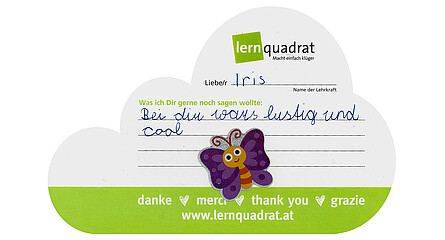 Dankeswolke LernQuadrat Liezen Iris 2