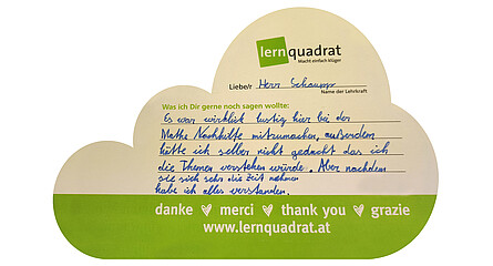 Dankeswolke LernQuadrat Graz St. Peter