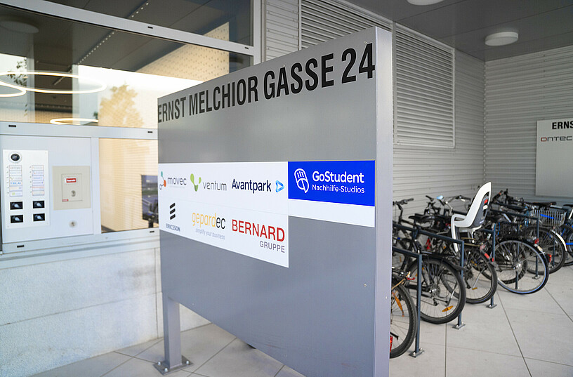 Eingang GoStudent Nachhilfe-Studio: Wien-Nordbahnviertel