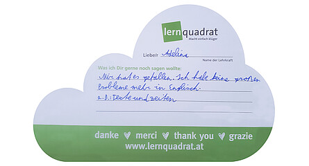 Dankeswolke LernQuadrat Neunkirchen Adelina 3