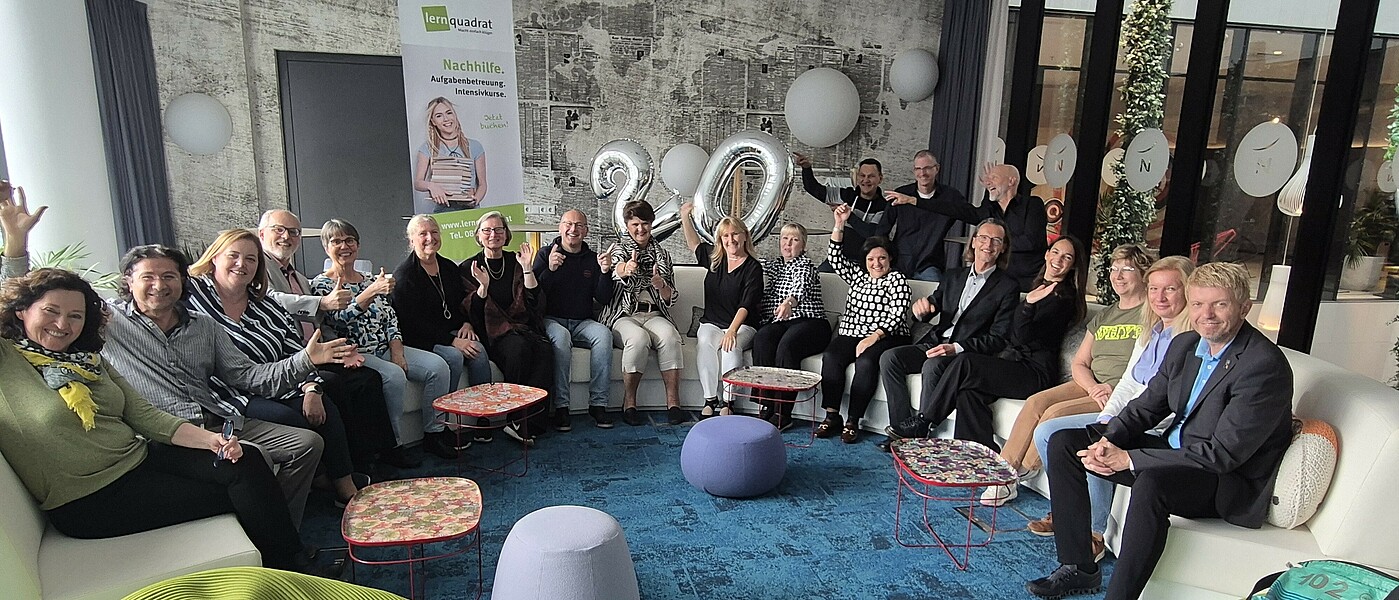 20 Jahre LernQuadrat Franchise  20 Jahre LernQuadrat Franchise - alle Franchiseparter