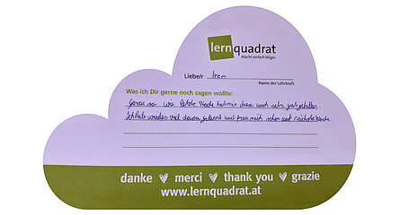 Dankeswolke LernQuadrat Ebreichsdorf