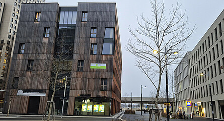 Außenansicht LernQuadrat Nachhilfe 1220 Wien Seestadt