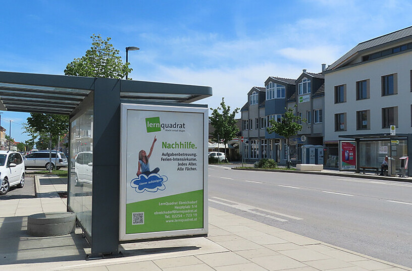 Busstation beim LernQuadrat Nachhilfe 2483 Ebreichsdorf