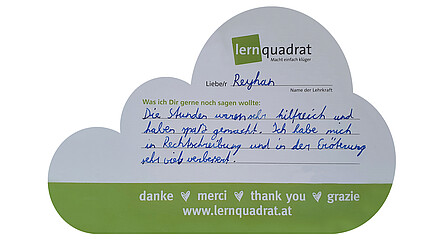 Dankeswolke LernQuadrat Ebreichsdorf Reyhan4