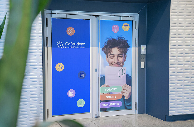 Eingang GoStudent Nachhilfe-Studio: Wien-Nordbahnviertel