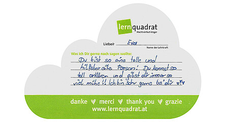 Dankeswolke LernQuadrat Liezen Eva2