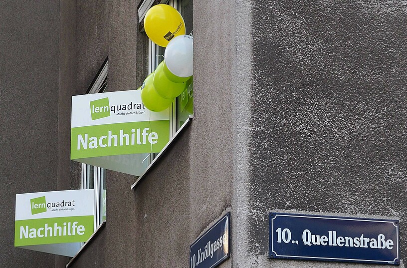 Außenansicht LernQuadrat Nachhilfe 1100 Wien Quellenstraße