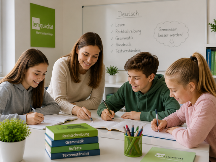 Deutsch Lerngruppe beim Nachhilfe-Unterricht