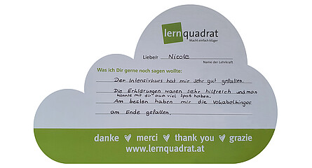 Dankeswolke LernQuadrat Ebreichsdorf Nicole 1