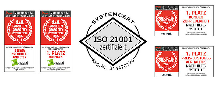 Auszeichnungen LernQuadrat 4810 Gmunden