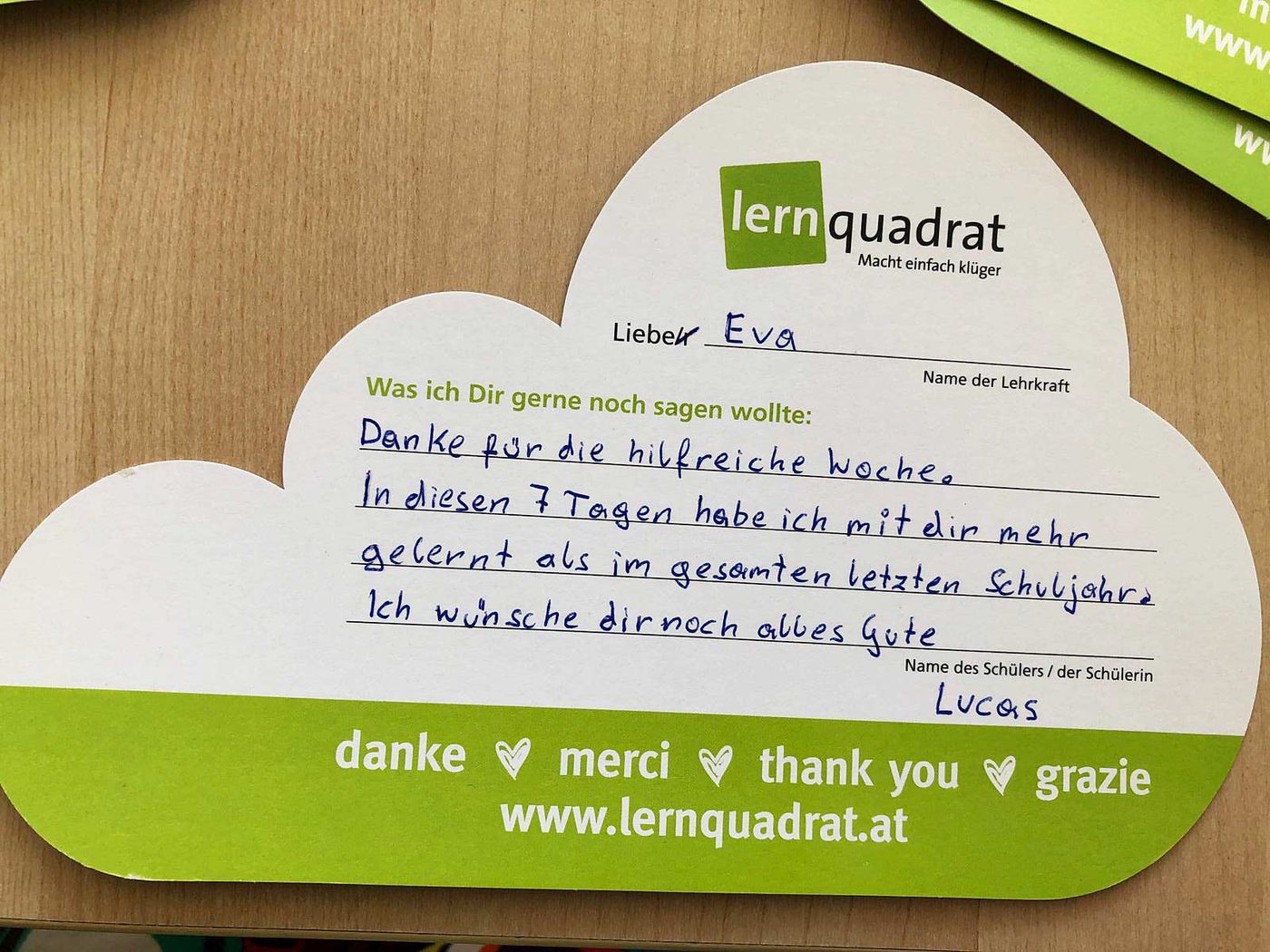 Dankeswolke LernQuadrat 8010 Graz Geidorf