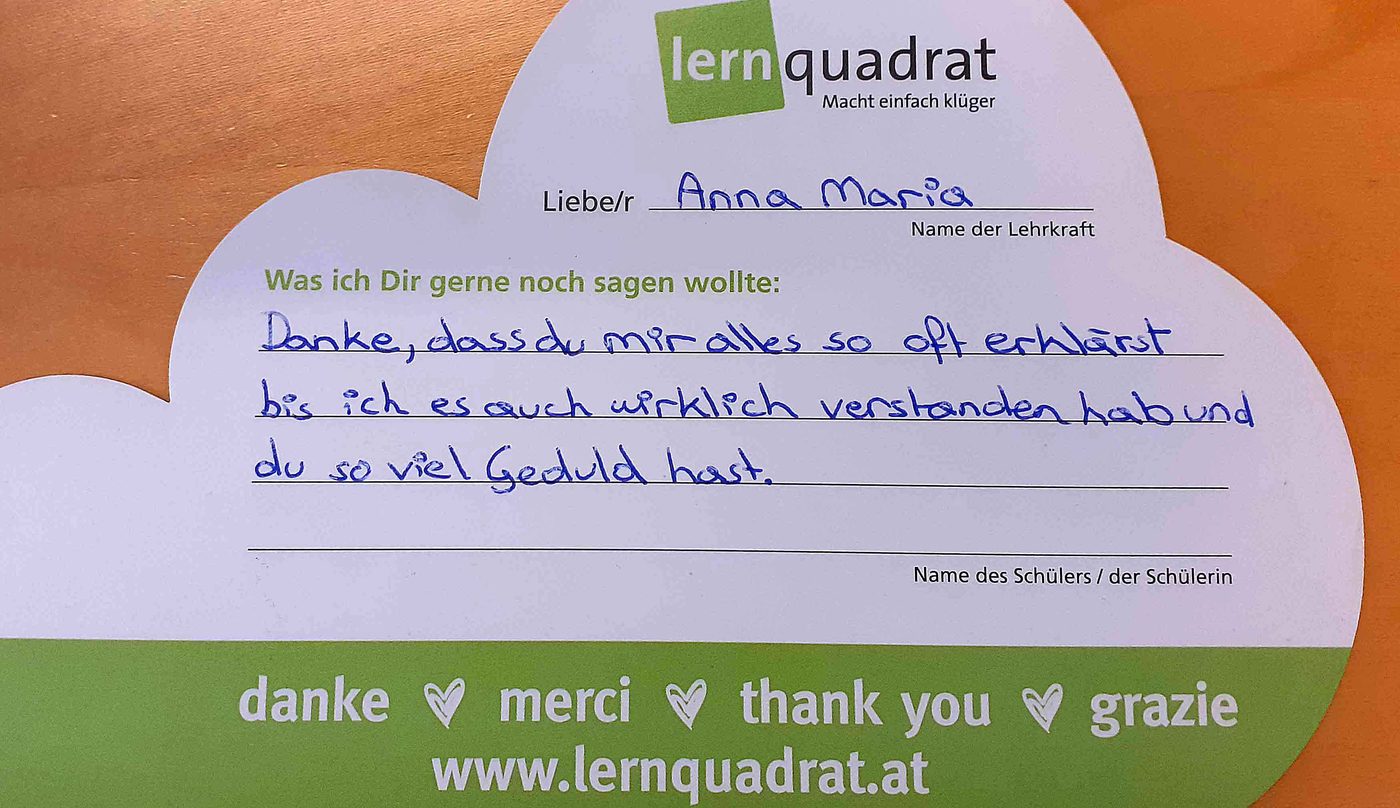 Dankeswolke LernQuadrat 8010 Graz Joanneumring