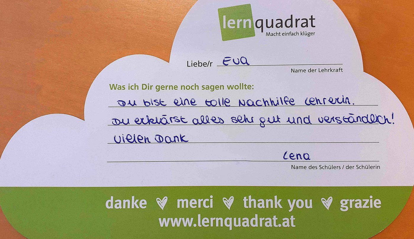 Dankeswolke LernQuadrat 8010 Graz Joanneumring