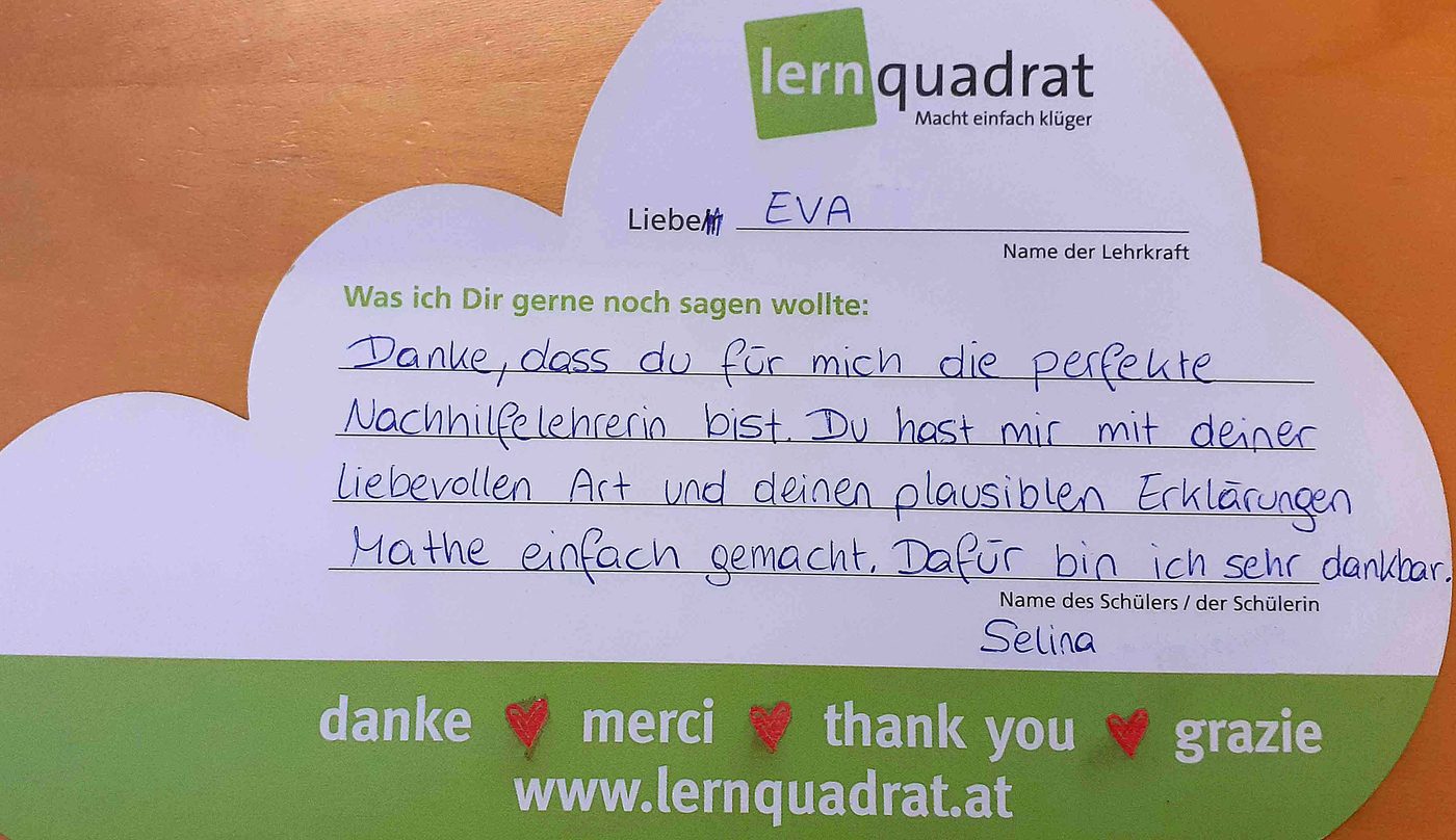 Dankeswolke LernQuadrat 8010 Graz Joanneumring