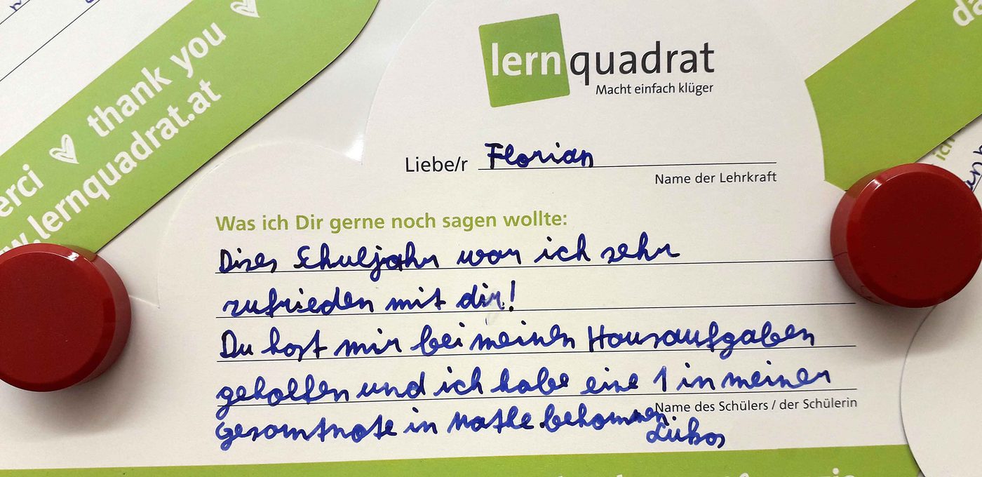 Dankeswolke LernQuadrat 6460 Imst