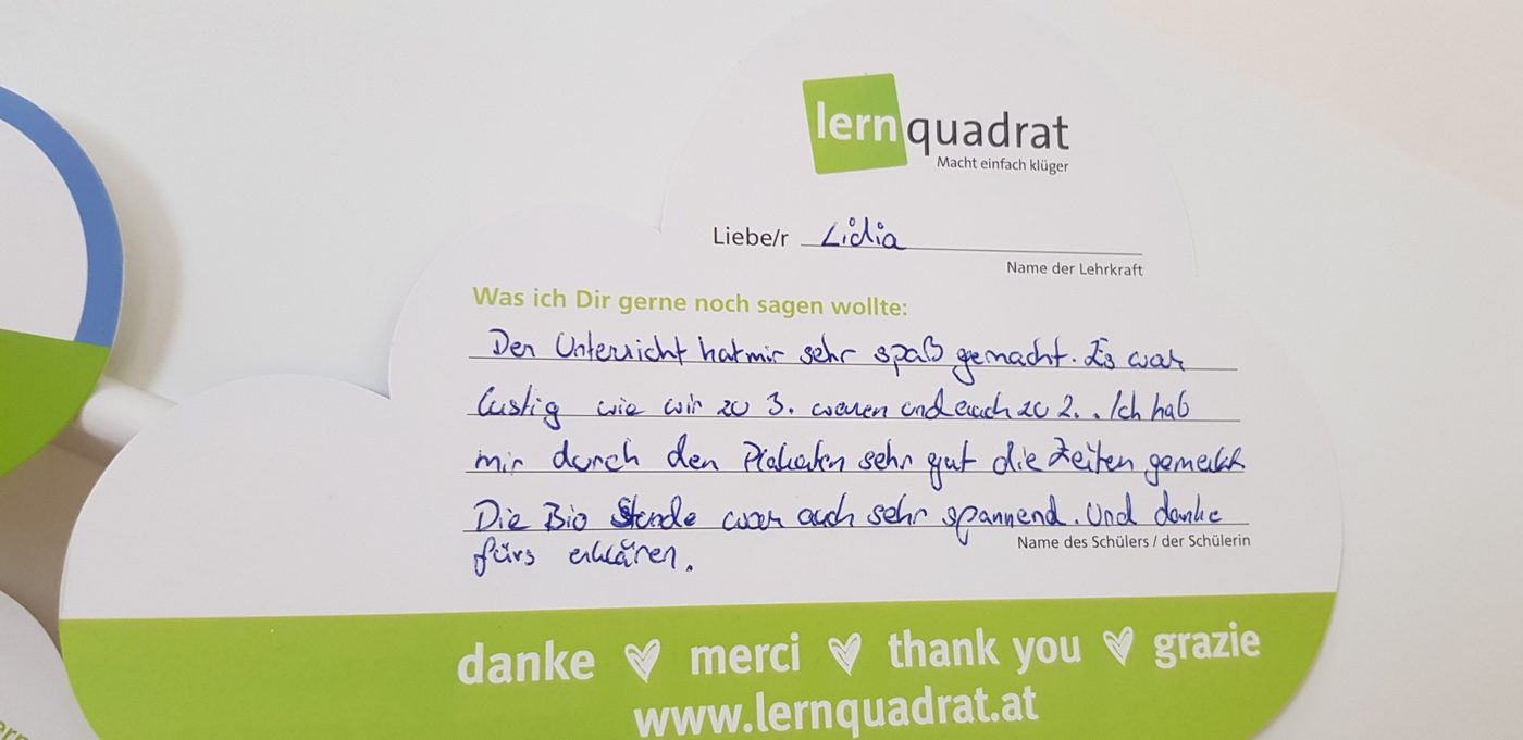 Dankeswolke LernQuadrat 2544 Leobersdorf
