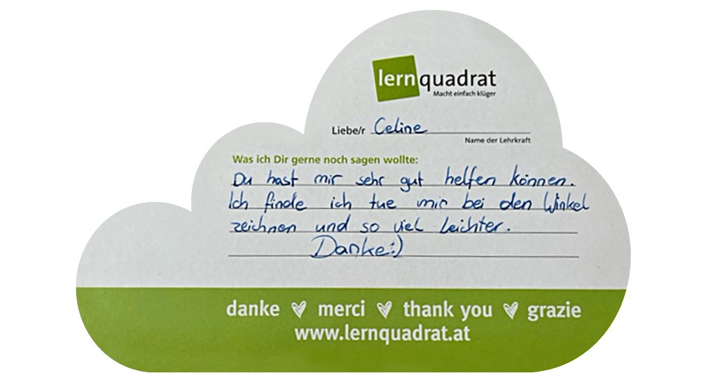 Dankeswolke LernQuadrat 7100 Neusiedl/See
