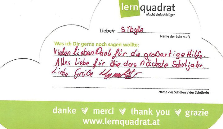Dankeswolke LernQuadrat 2380 Perchtoldsdorf