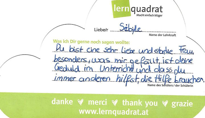 Dankeswolke LernQuadrat 2380 Perchtoldsdorf